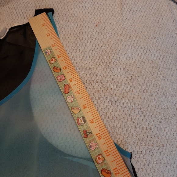 H and M Womens sheer Ombra Horizon Racer back tank top Large - Picture 6 of 8